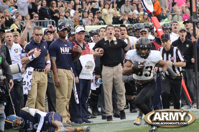 Slotback Tyler Campbell in action last season versus Navy