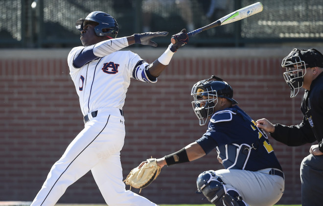 Anfernee Grier had a career-high five hits at Kennesaw State Tuesday.