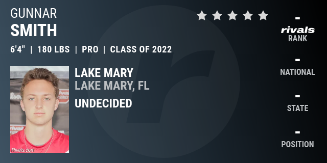 Gunnar Smith 2022 Pro Style Quarterback Rivals Com