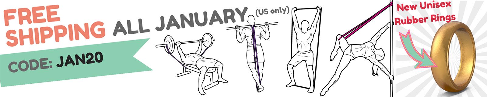 FREE DOMESTIC SHIPPING ALL JANUARY. Code: JAN20