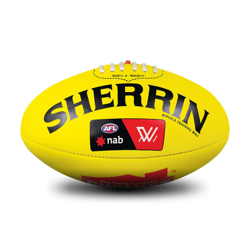 AFLW Replica Training Ball - Yellow - Size 4
