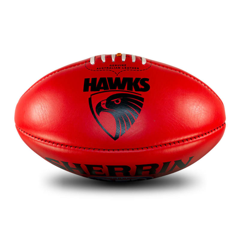 AFL Team Leather Ball - Hawthorn