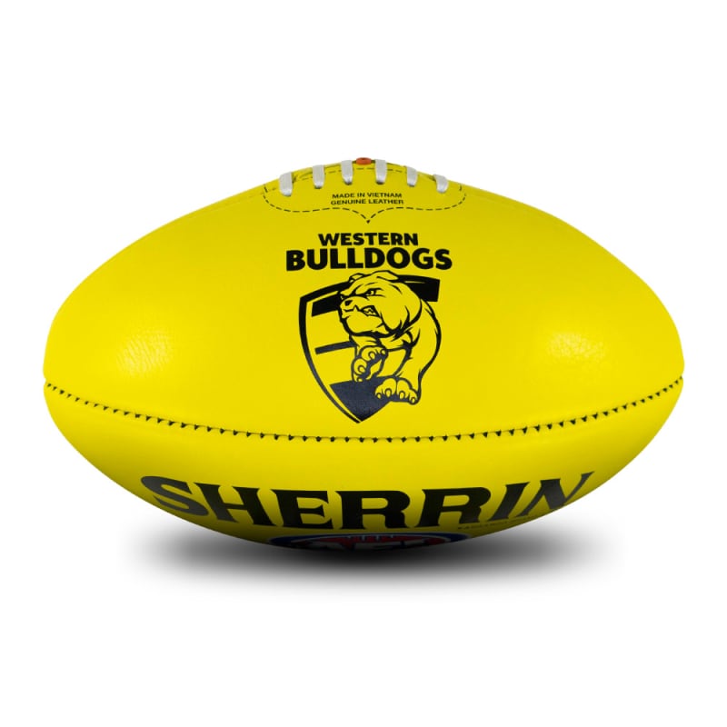 AFL Team Leather Ball - Western Bulldogs