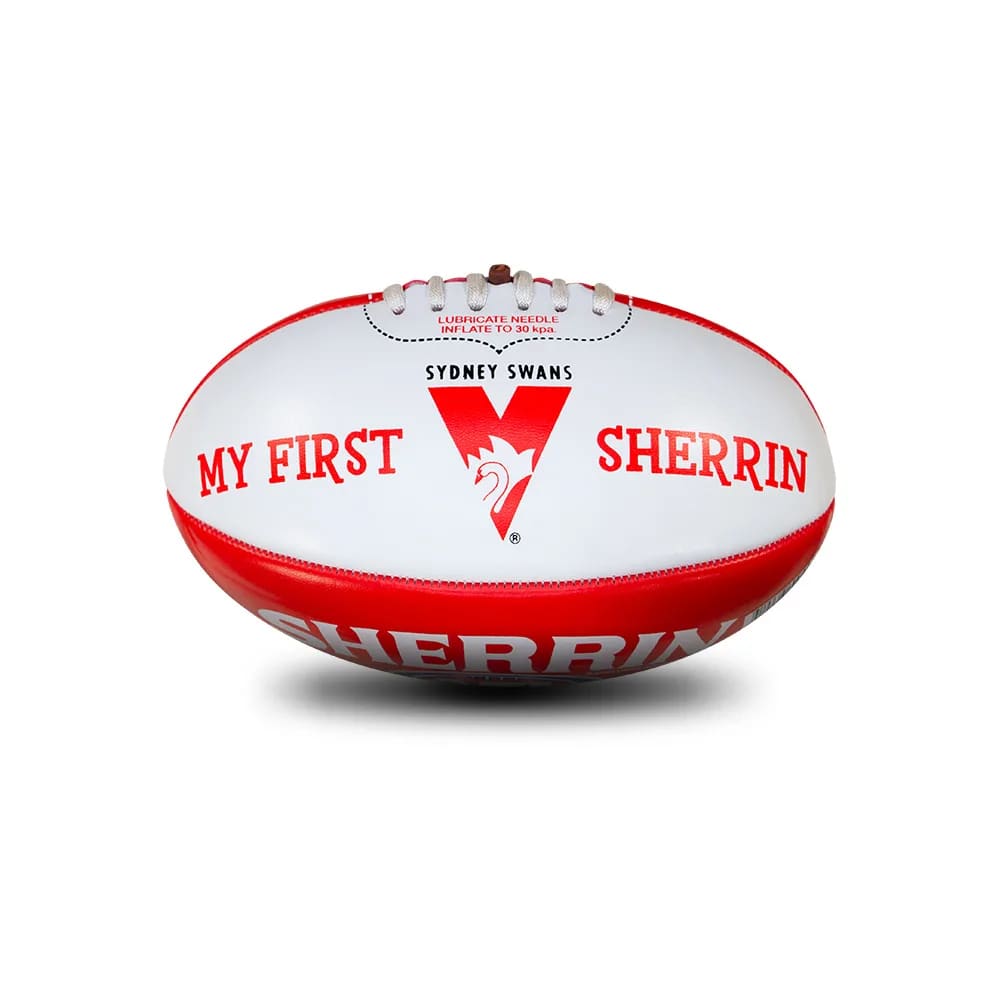 Sherrin Sydney Swans AFL Football Soft Touch Size 3 Footy 