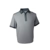GREY - Adidas Mens AdiPure Heather Short Sleeve Polo