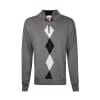 Cutter and Buck Lined Argyle Sweater Coal/Bk