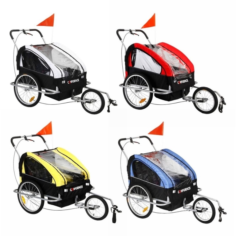 baby bike trailer with suspension
