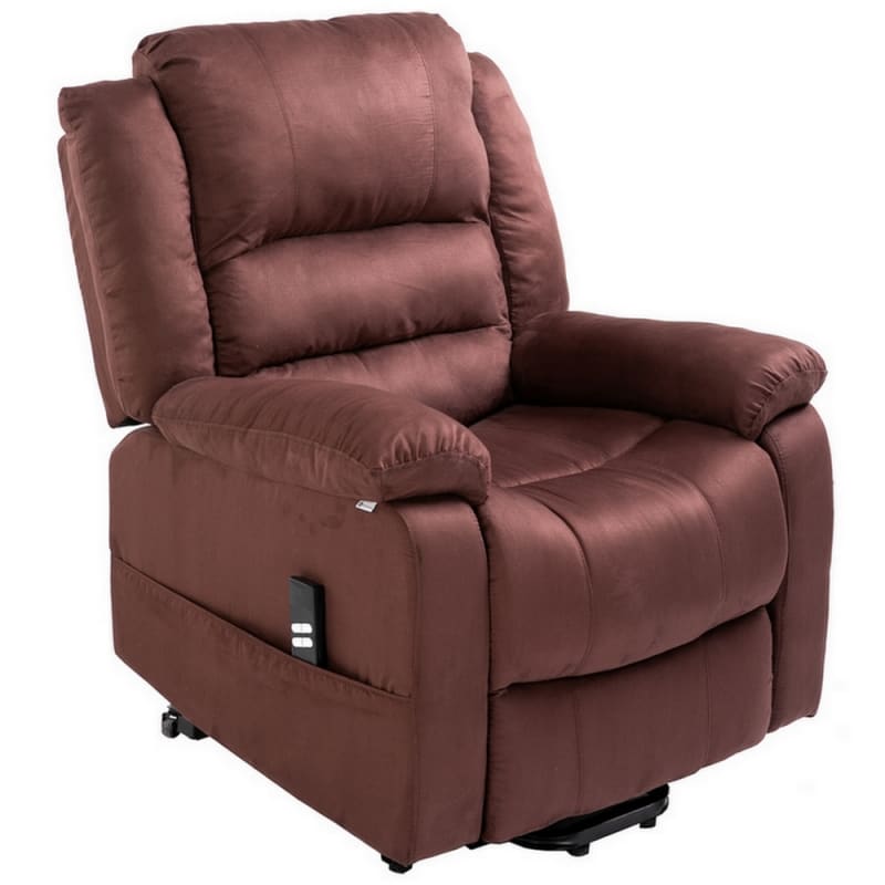 Homegear Microfiber Dual Motor Power Lift Electric Recliner Chair with