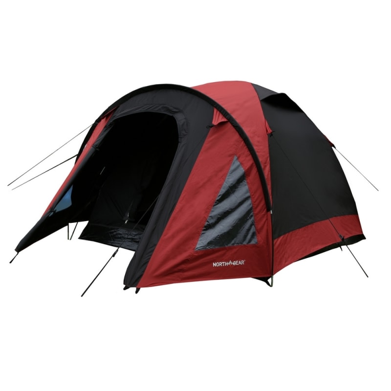 North Gear Camping 2 Man Blackout Waterproof Tent Red