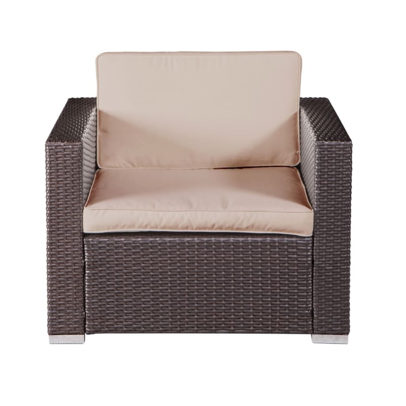 OPEN BOX Palm Springs Outdoor 4 Piece Furniture Wicker Patio Set w