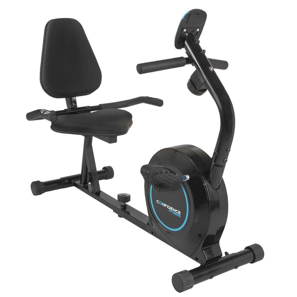Confidence Fitness Magnetic Recumbent Exercise Bike with ...
