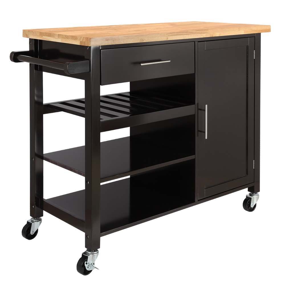 Homegear Utility V3 Kitchen Cart With Storage Cabinet Island On Wheels Just 169 99 Kitchen Carts At Shop247 Com