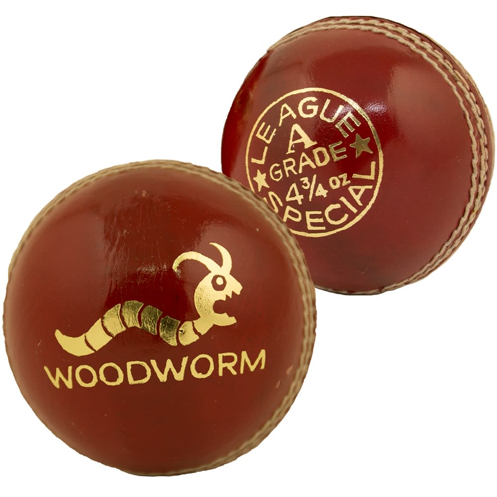 6 x Woodworm Junior Special 4 3/4oz Cricket Balls Woodworm Direct