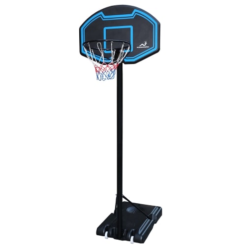 Woodworm Junior Basketball Hoop and Stand System with Net on Wheels, Outdoor Use