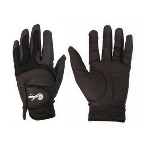 Confidence All Weather Mens Right Hand Golf Gloves 3 Pack, Black