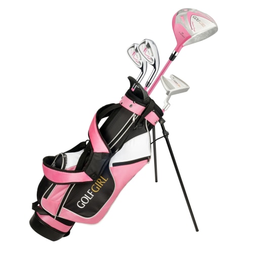 Golf Girl Pink Junior Set inc Bag - Left Hand
