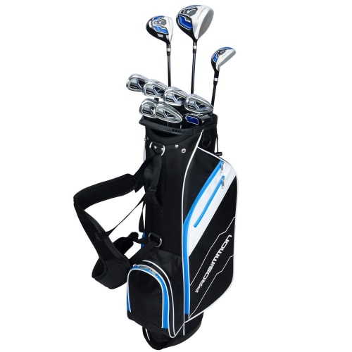Prosimmon Golf V7 +1 Inch Mens Golf Clubs Set + Bag, Right Hand, Graphite/Steel Shaft, Regular