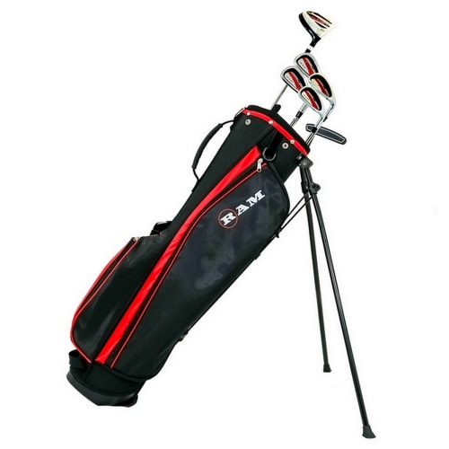 Ram Golf SGS Mens Golf Clubs Set with Stand Bag - Steel Shafts - LEFTY