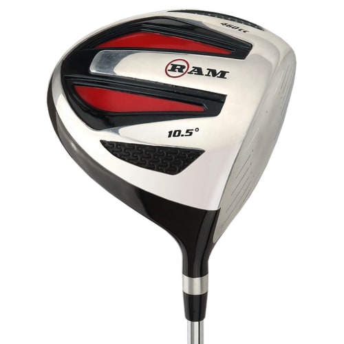 Ram Golf SGS 460cc -1" Driver - Mens Right Hand - Headcover Included - Steel Shaft
