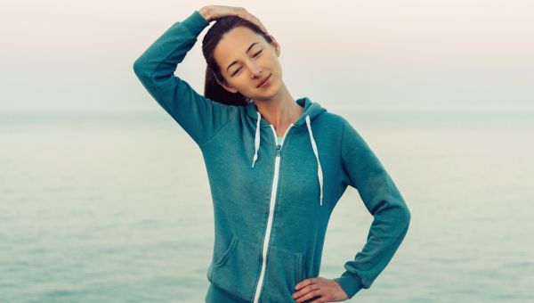 stretching neck