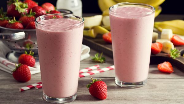 smoothie, strawberries