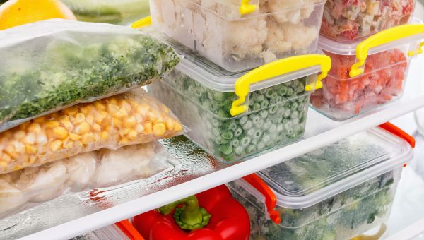 food storage containers, frozen food, frozen vegetables, healthy foods