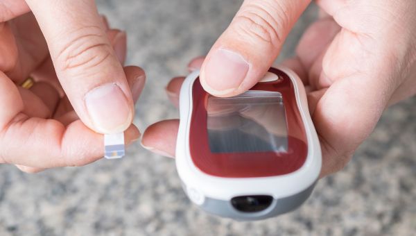 glucose meter, hand, test, diabetes