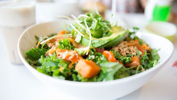 salad with sweet potato