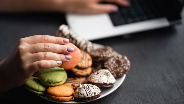 plate full of cookies