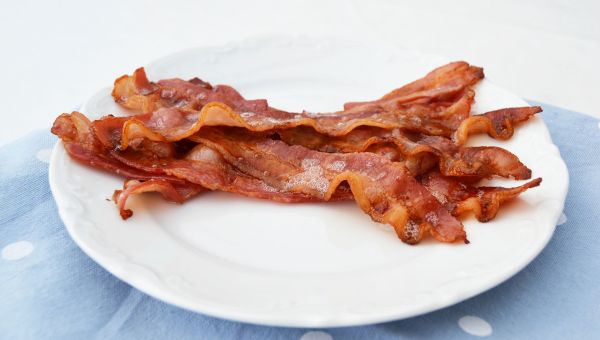 bacon on a plate