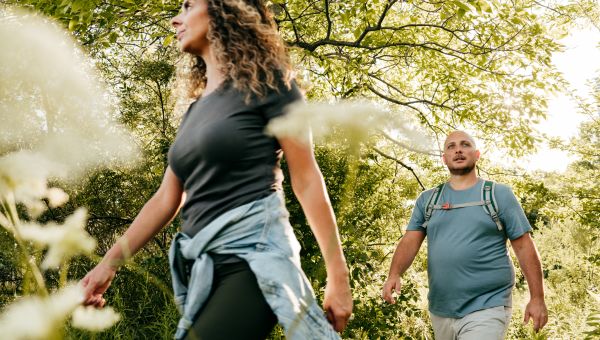 couple hiking