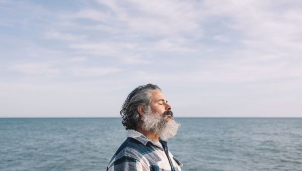 man reflecting