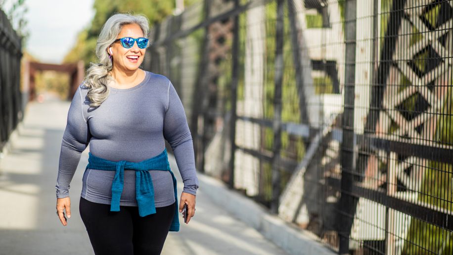 woman going for a walk