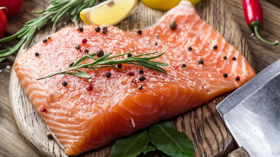 salmon and rosemary