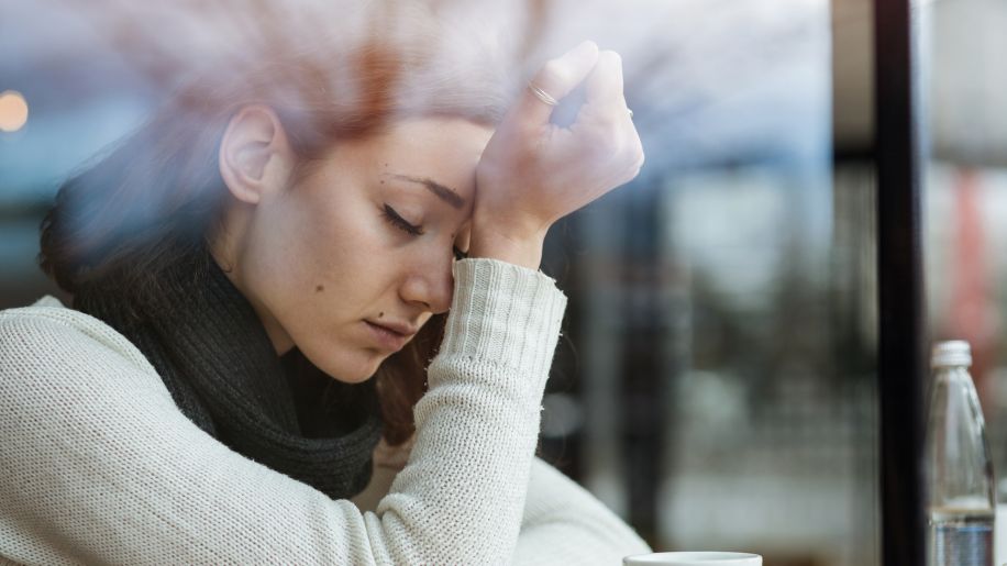 woman having a quiet moment