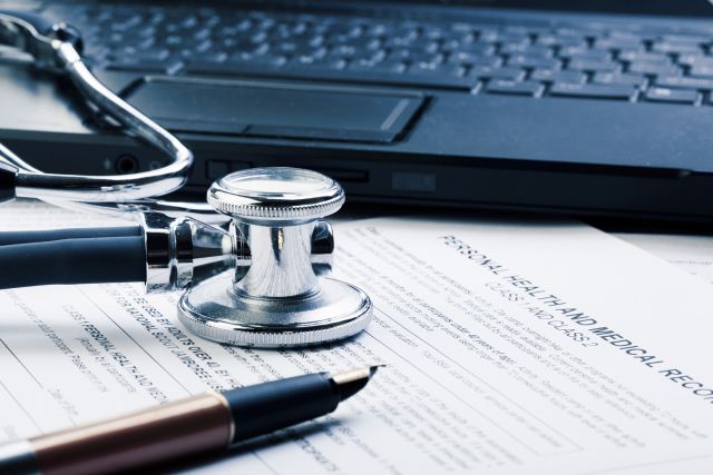 stethoscope, medical records