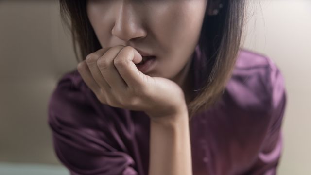 anxious young woman, anxiety, pain management