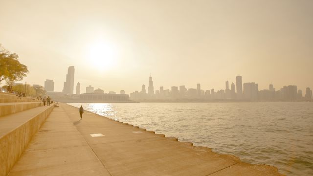 Man jogging in heat