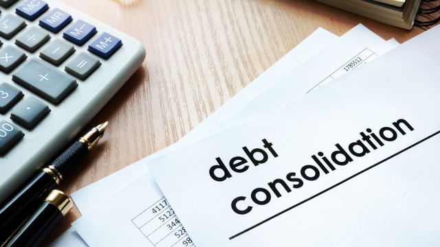 Debt consolidation concept