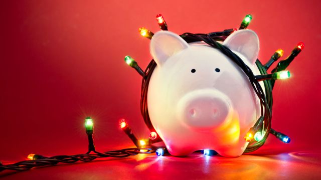 holiday piggy bank