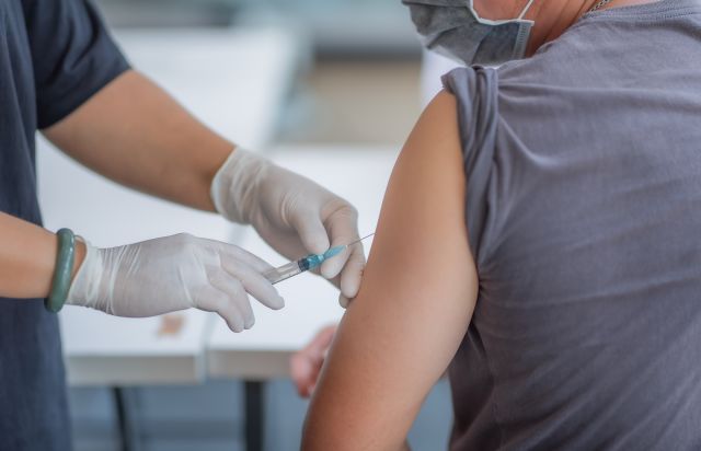 person receiving a vaccine