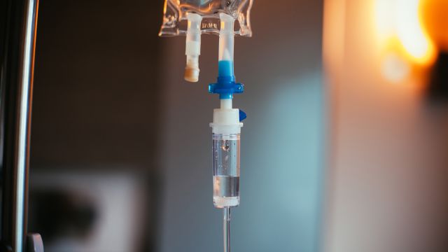 A chemotherapy infusion.