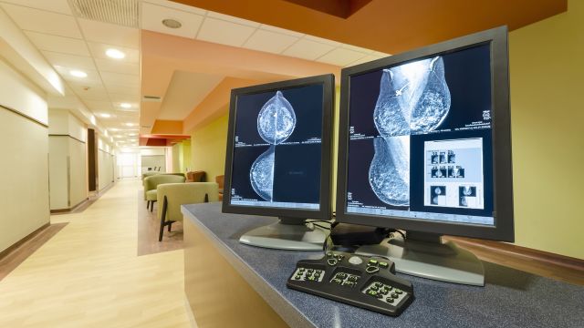 Results of a breast cancer image scan.