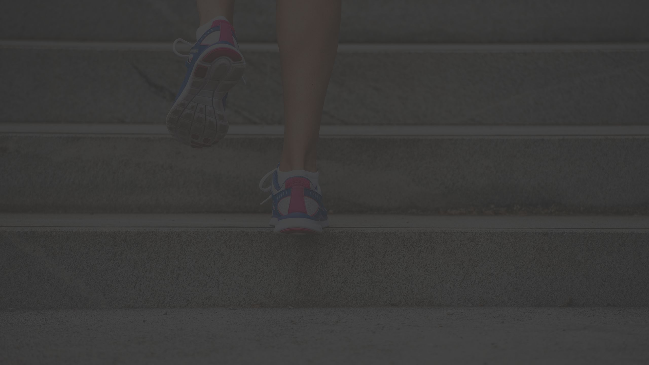 walking up stairs