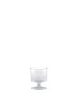 2 oz. Clear Fluted Plastic Footed Wine Glasses