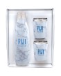 Stainless Steel Marble Bottle & Tumblers Gift Set
