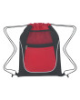 Logo Drawstring Sports Pack with Dual Pockets