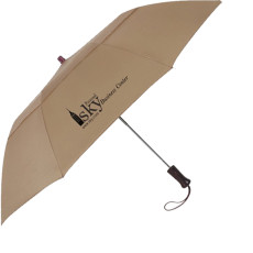 Promotional 44" Arc Telescopic Folding Wood Handle Umbrella