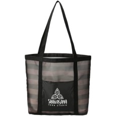 Two-tone Mesh Shopper Tote