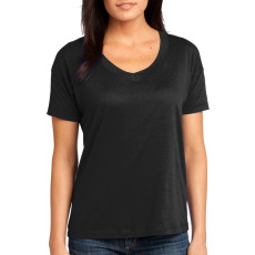 District Made - Ladies Modal Blend Relaxed V-Neck Tee